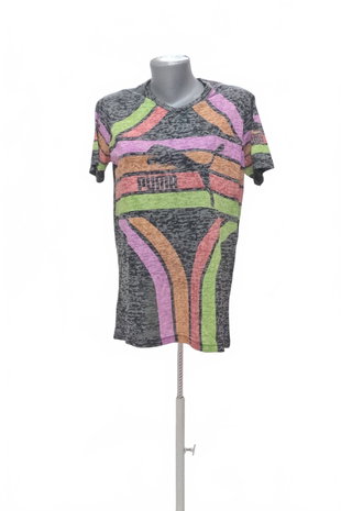 Damen -T-ShirtPumaohne Aufdruck,farbemehrfarbig,größeL
