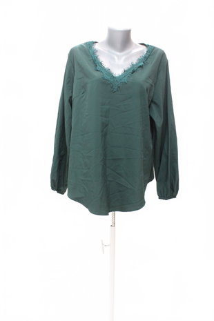 Damen -T-ShirtSheinohne Aufdruck,farbegrün,größeXL