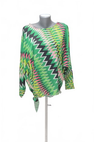Damen -T-ShirtGenesisohne Aufdruck,farbegemustert,größeL