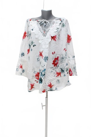 Damen -T-ShirtGenesisohne Aufdruck,farbegeblümt,größeXL