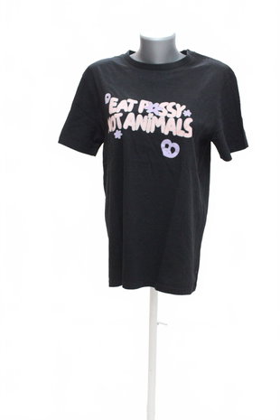 Damen -T-ShirtGenesismit Aufdruck,farbeschwarz,größeM