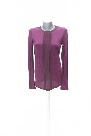 Damen -T-ShirtTrussardiohne Aufdruck,farbeviolett,größeS