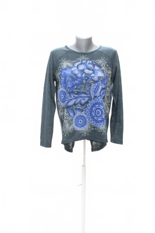 Damen -T-ShirtDesigualohne Aufdruck,farbegemustert,größeS