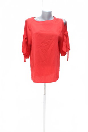 Damen -T-ShirtMangoohne Aufdruck,farberot,größeM