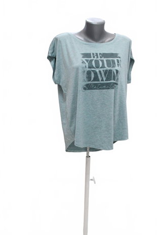 Damen -T-ShirtGenesismit Aufdruck,farbegrün,größeS