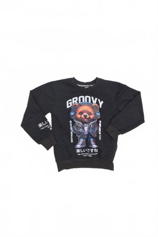 Jungenpullover Genesis, Farbe schwarz, Größe 122