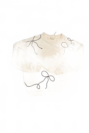 Mädchen-Sweatshirt Zara, Farbe weiss, Größe 158