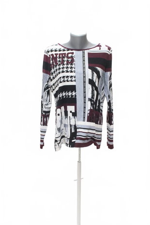 Damen -T-ShirtGenesisohne Aufdruck,farbegemustert,größeXL