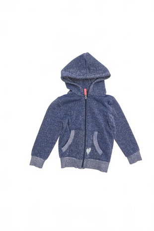 Mädchen-Sweatshirt Kiki & Koko, Farbe blau, Größe 110