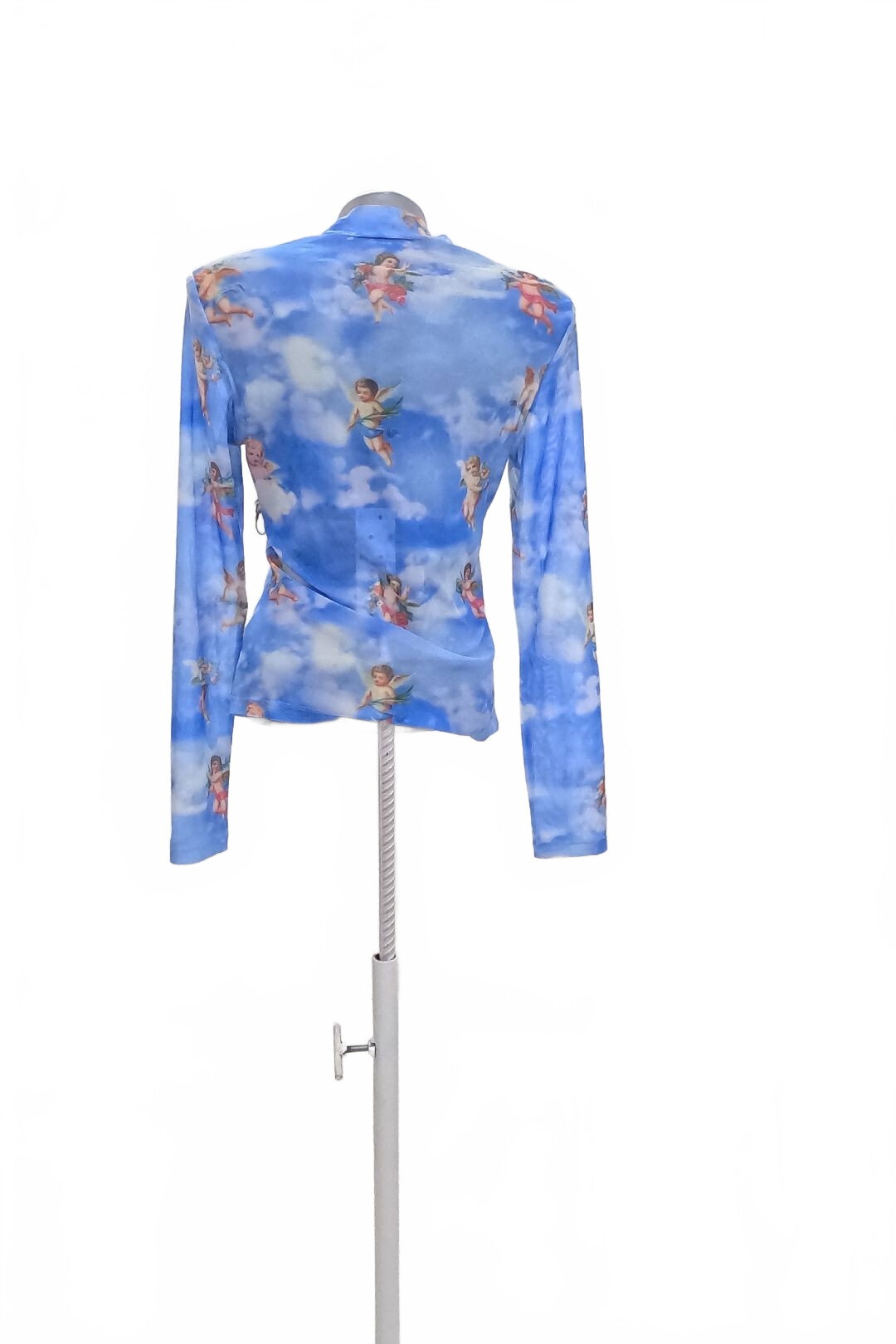 Damen -T-ShirtSheinohne Aufdruck,farbegemustert,größeL