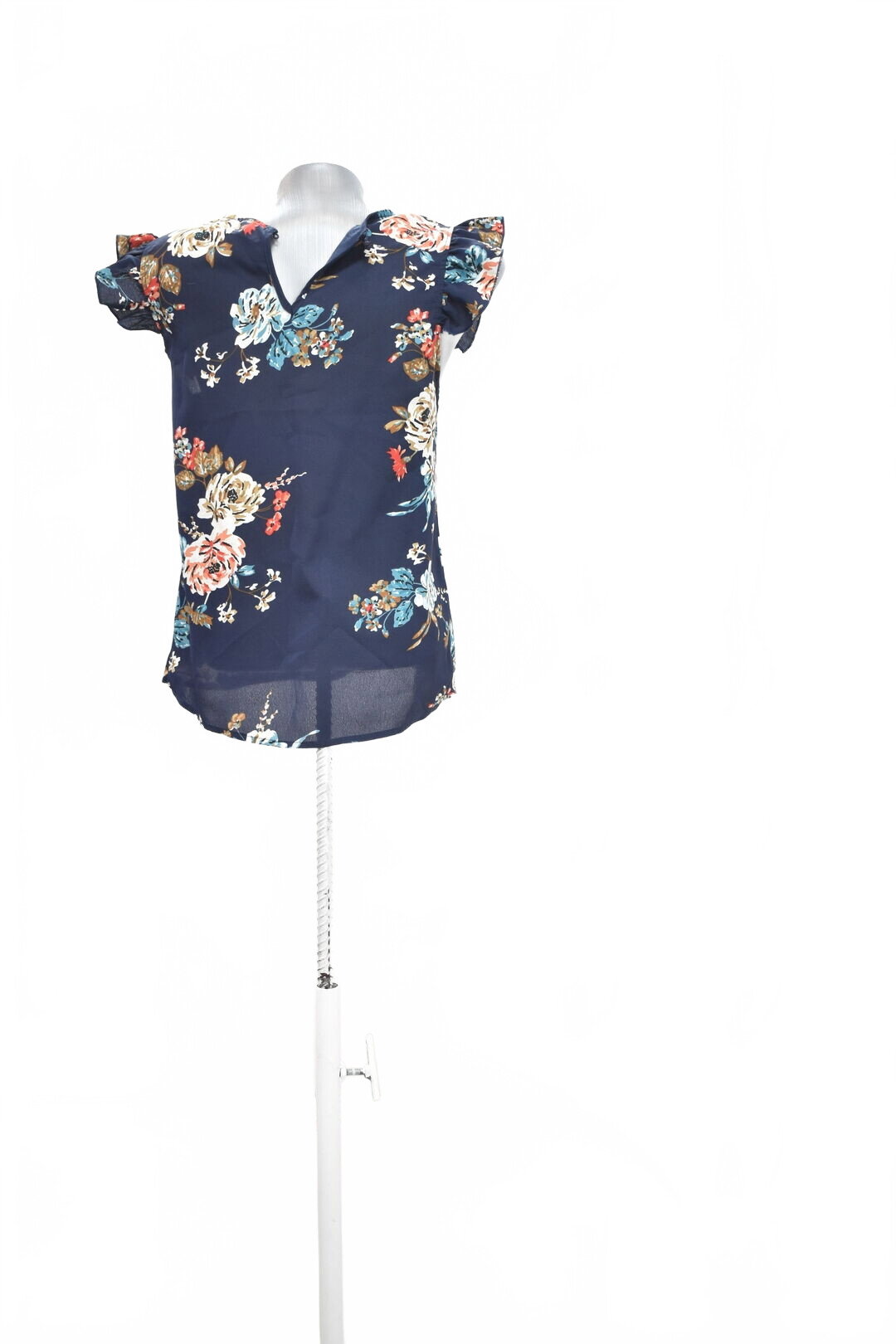 Damen -T-ShirtSheinohne Aufdruck,farbegeblümt,größeXS