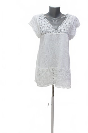 Damen -T-ShirtGenesisohne Aufdruck,farbeweiss,größe40