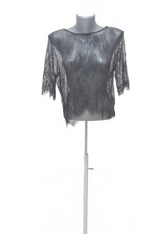 Damen -T-ShirtH&Mohne Aufdruck,farbeschwarz,größe38