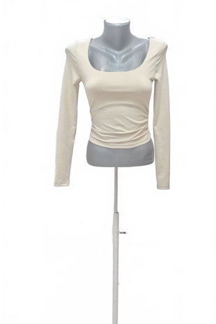 Damen -T-ShirtSheinohne Aufdruck,farbebeige,größe34