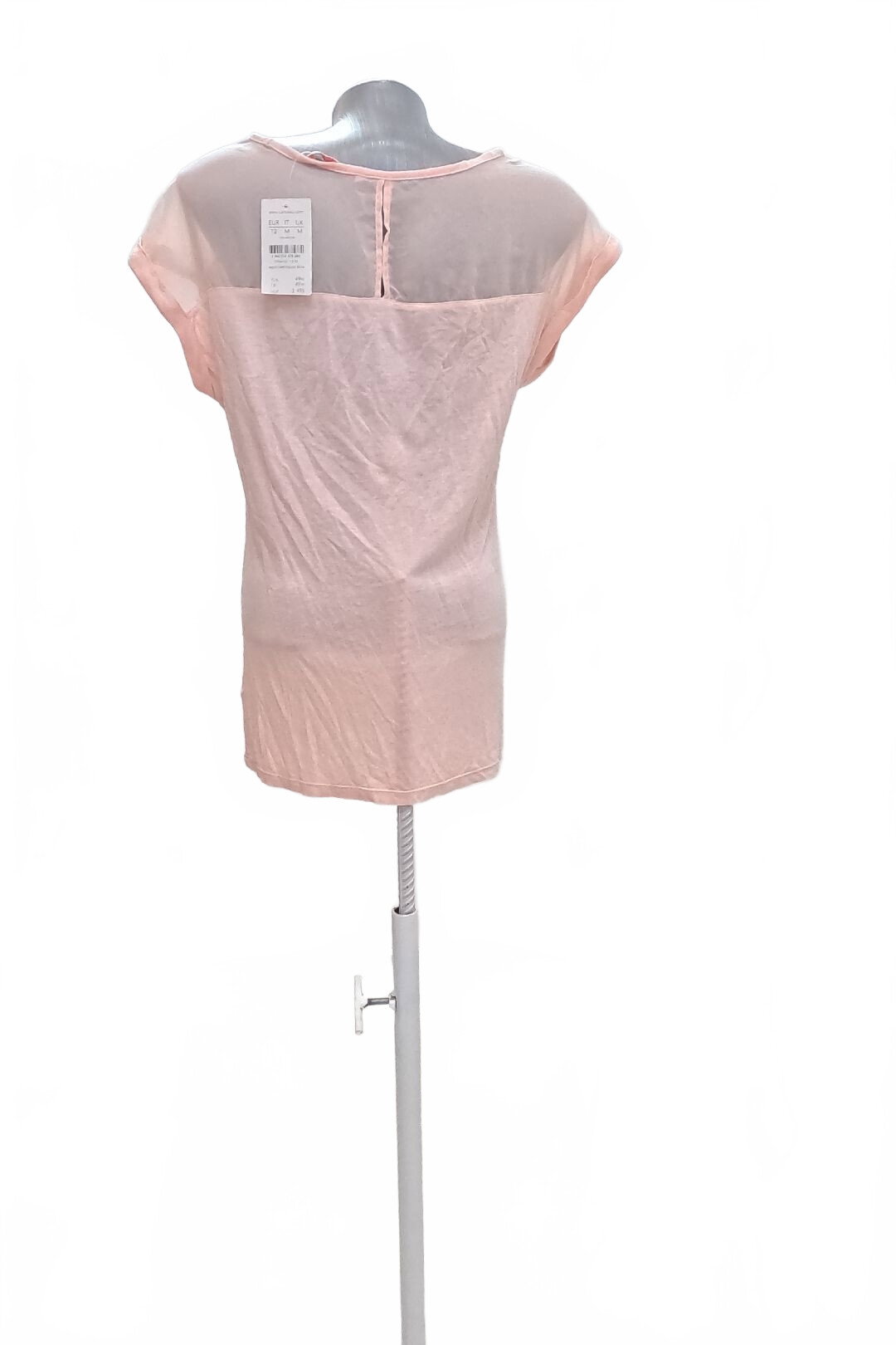 Damen -T-ShirtCamaieuohne Aufdruck,farberute,größeM