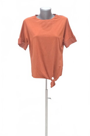 Damen -T-ShirtF&Fohne Aufdruck,farbebraun,größe36