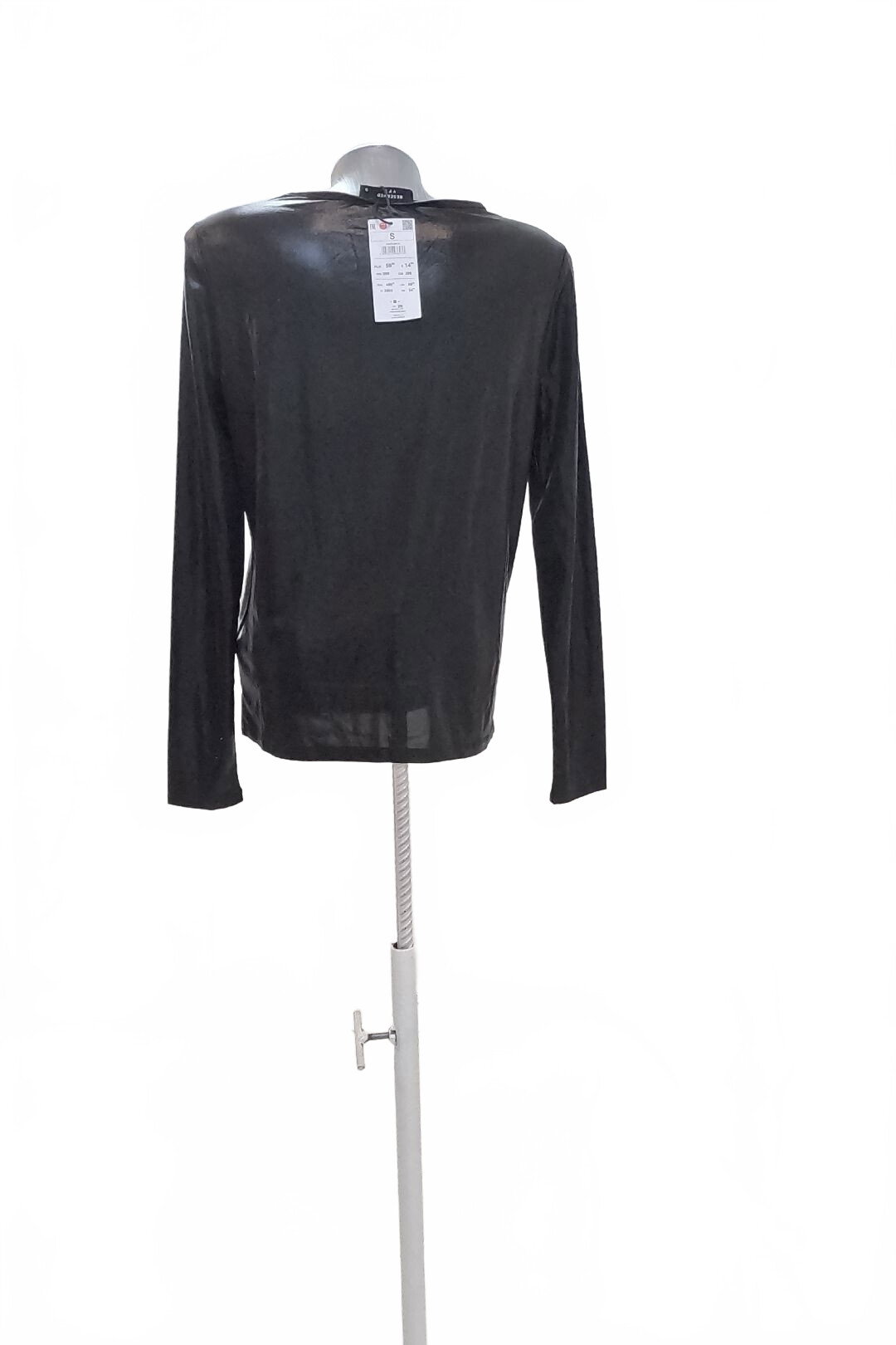 Damen -T-ShirtReservedohne Aufdruck,farbeschwarz,größeS
