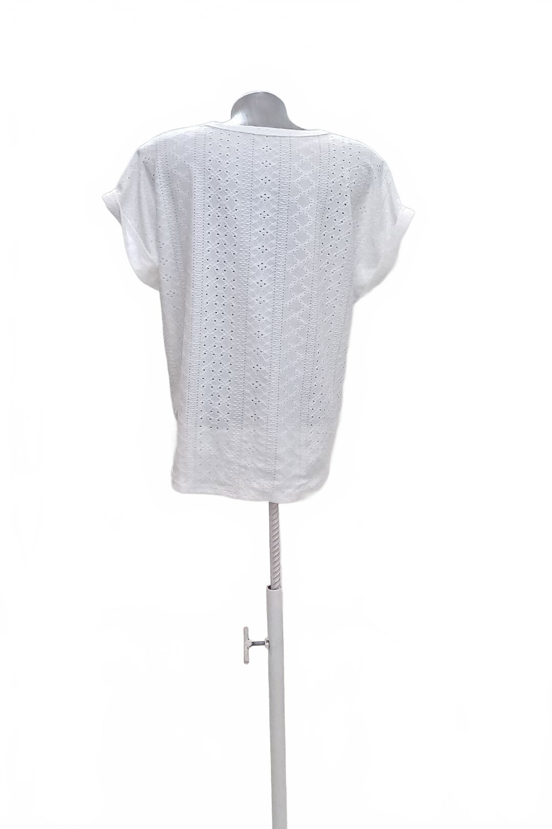 Damen -T-ShirtSheinohne Aufdruck,farbeweiss,größe38