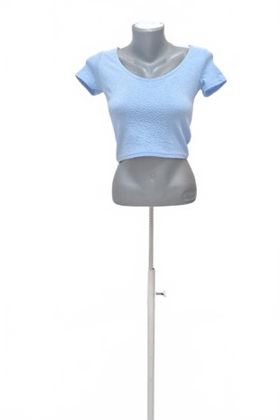Damen -T-ShirtAmisuohne Aufdruck,farbeblau,größeXS