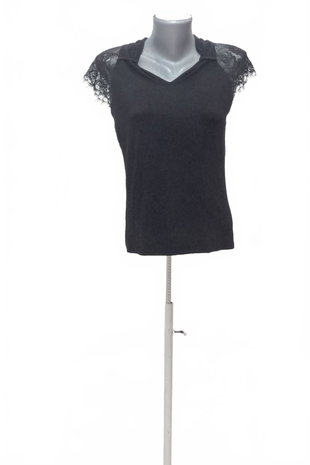 Damen -T-ShirtGenesisohne Aufdruck,farbeschwarz,größeM