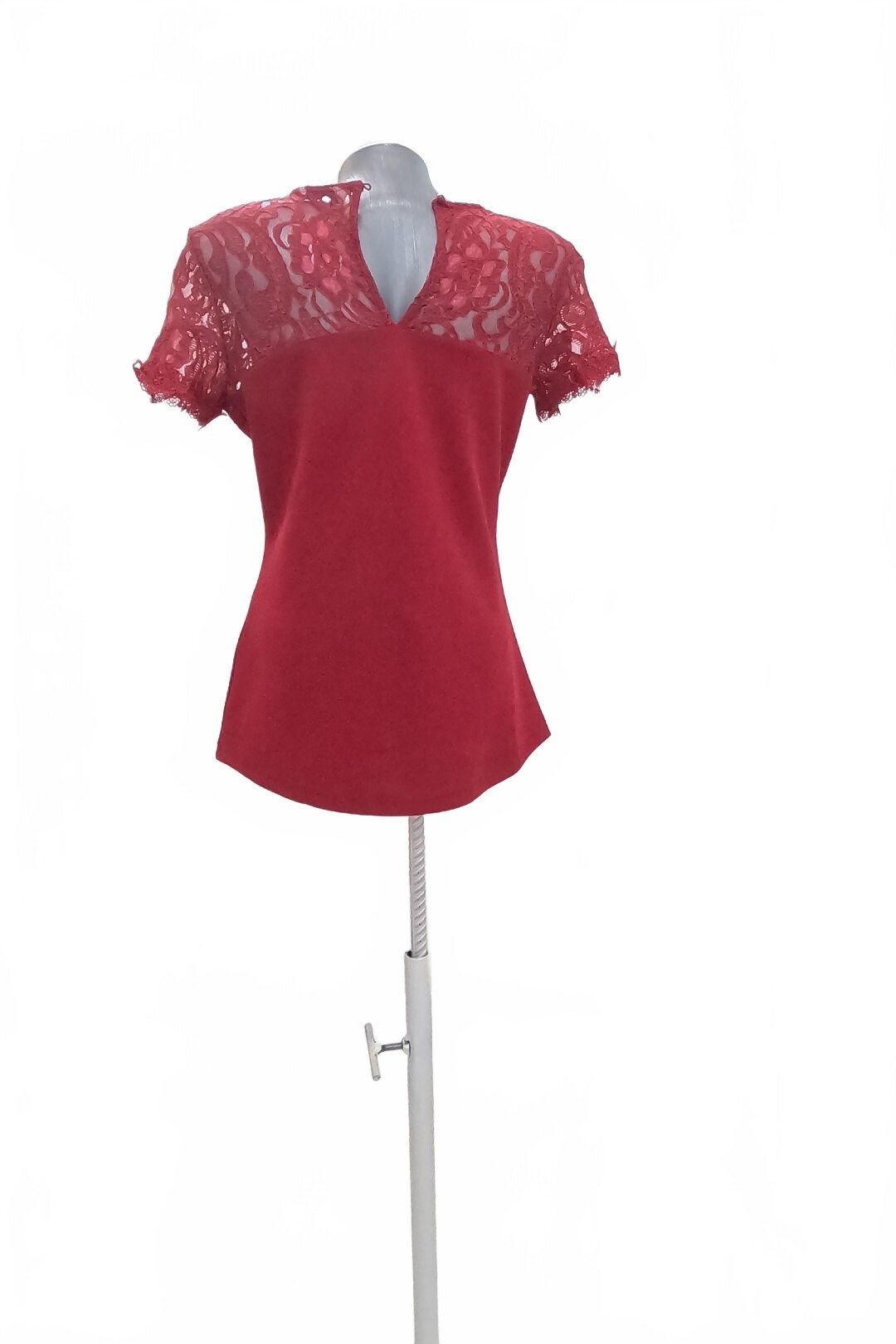 Damen -T-ShirtGenesisohne Aufdruck,farbebordo,größeM