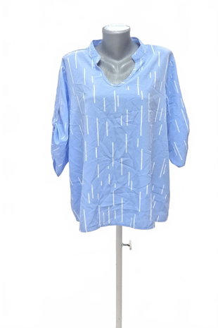 Damen -T-ShirtSheinohne Aufdruck,farbegemustert,größe2XL