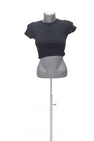 Damen -T-ShirtFbsisterohne Aufdruck,farbeschwarz,größe2XS