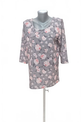Damen -T-ShirtGenesisohne Aufdruck,farbegeblümt,größeXL