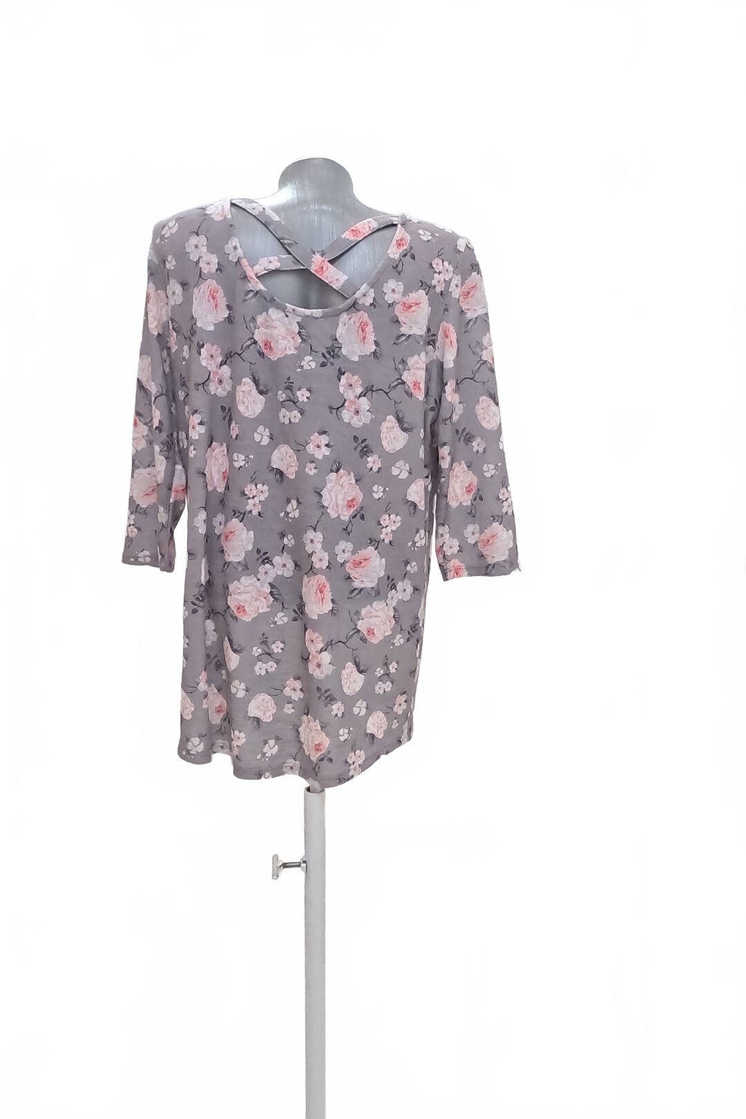 Damen -T-ShirtGenesisohne Aufdruck,farbegeblümt,größeXL
