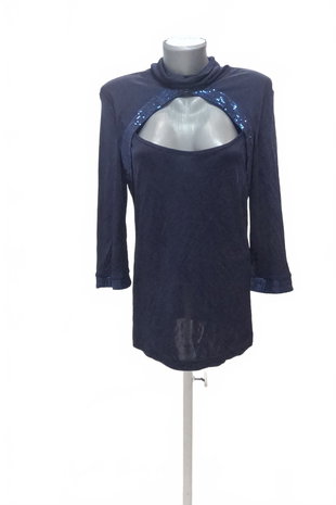 Damen -T-ShirtGenesisohne Aufdruck,farbeblau,größe2XL