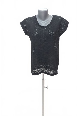 Damen -T-ShirtGenesisohne Aufdruck,farbeschwarz,größeM