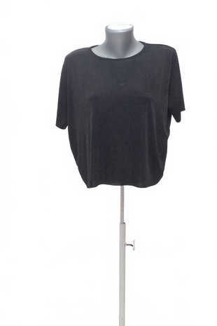 Damen -T-ShirtAmisuohne Aufdruck,farbeschwarz,größeXS