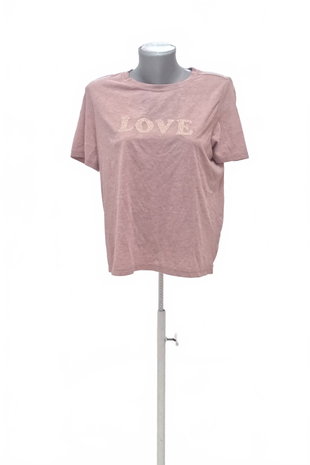 Damen -T-ShirtJaninamit Aufdruck,farberute,größeM