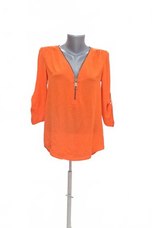 Damen -T-ShirtF&Fohne Aufdruck,farbeorange,größe34