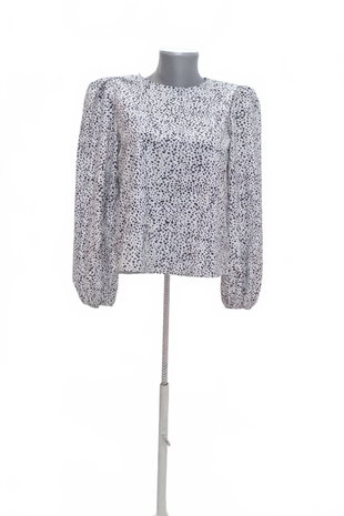 Damen -T-ShirtSheinohne Aufdruck,farbeanimal-print,größeS