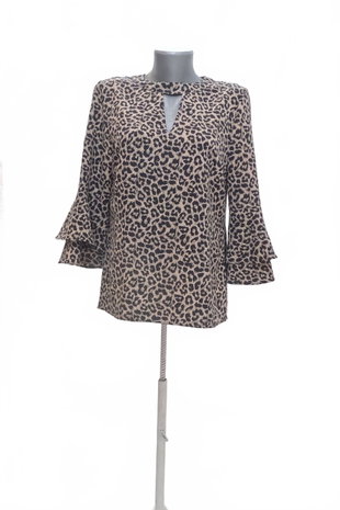 Damen bluse : Brand,Farbeanimal-print,größe: size