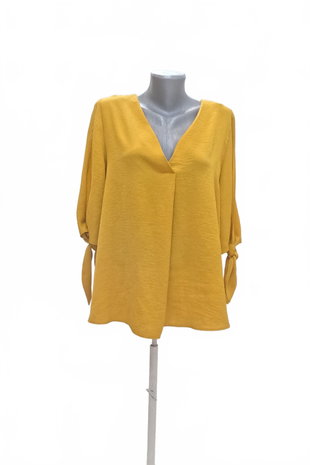 Damen -T-ShirtF&Fohne Aufdruck,farbegelb,größe44