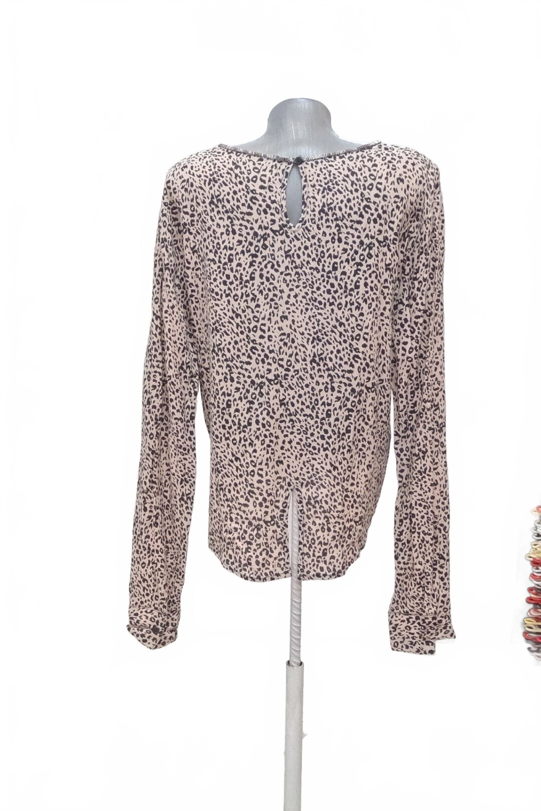 Damen -T-ShirtTimeoutohne Aufdruck,farbeanimal-print,größeS