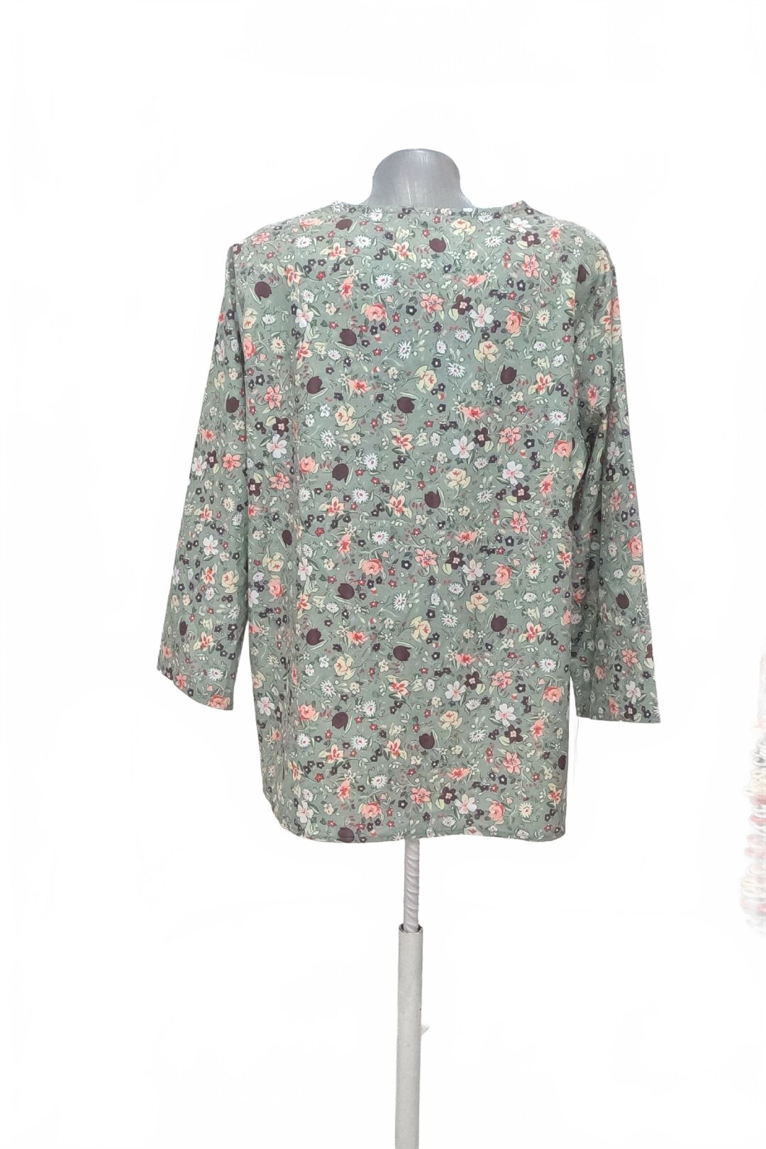 Damen -T-ShirtGenesisohne Aufdruck,farbegeblümt,größe2XL