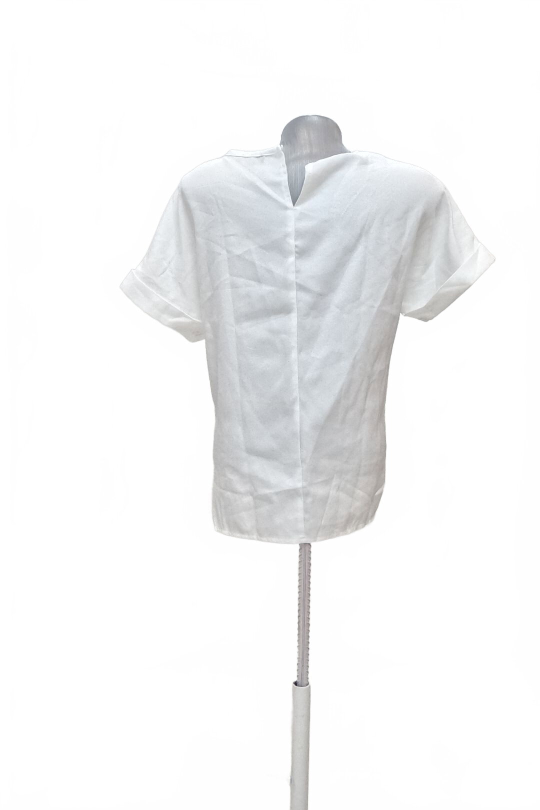 Damen -T-ShirtSheinohne Aufdruck,farbeweiss,größeXS