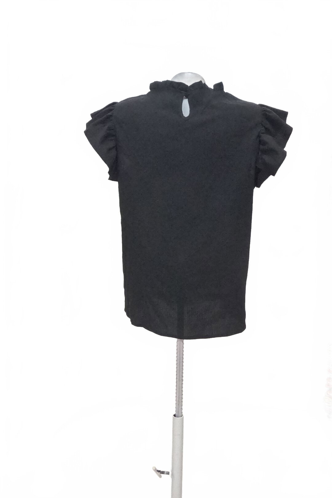 Damen -T-ShirtSheinohne Aufdruck,farbeschwarz,größeL