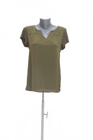Damen -T-ShirtGenesisohne Aufdruck,farbekhaki,größeM