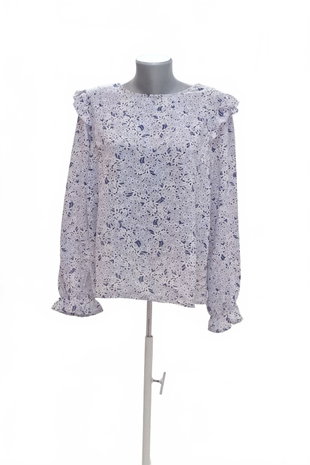 Damen -T-ShirtSheinohne Aufdruck,farbegeblümt,größeXL