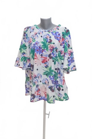 Damen -T-ShirtGenesisohne Aufdruck,farbegeblümt,größe50