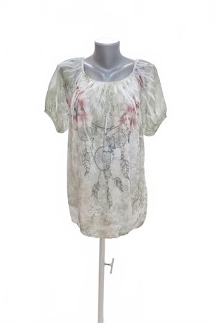 Damen -T-ShirtGenesismit Aufdruck,farbemehrfarbig,größeL