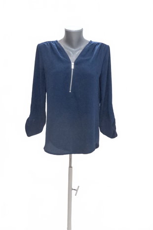 Damen -T-ShirtFisherfieldohne Aufdruck,farbeblau,größe38