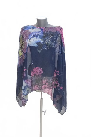 Damen -T-ShirtGenesisohne Aufdruck,farbegeblümt,größeL