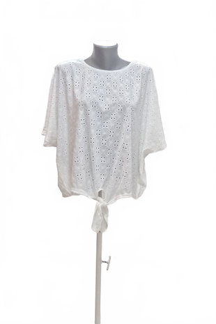 Damen -T-ShirtJaninaohne Aufdruck,farbeweiss,größeXL
