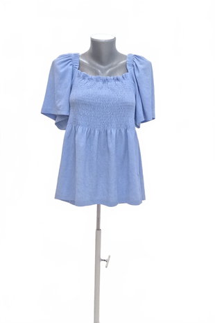 Damen -T-ShirtF&Fohne Aufdruck,farbeblau,größe42