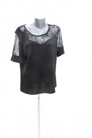 Damen -T-ShirtGenesisohne Aufdruck,farbeschwarz,größe2XL